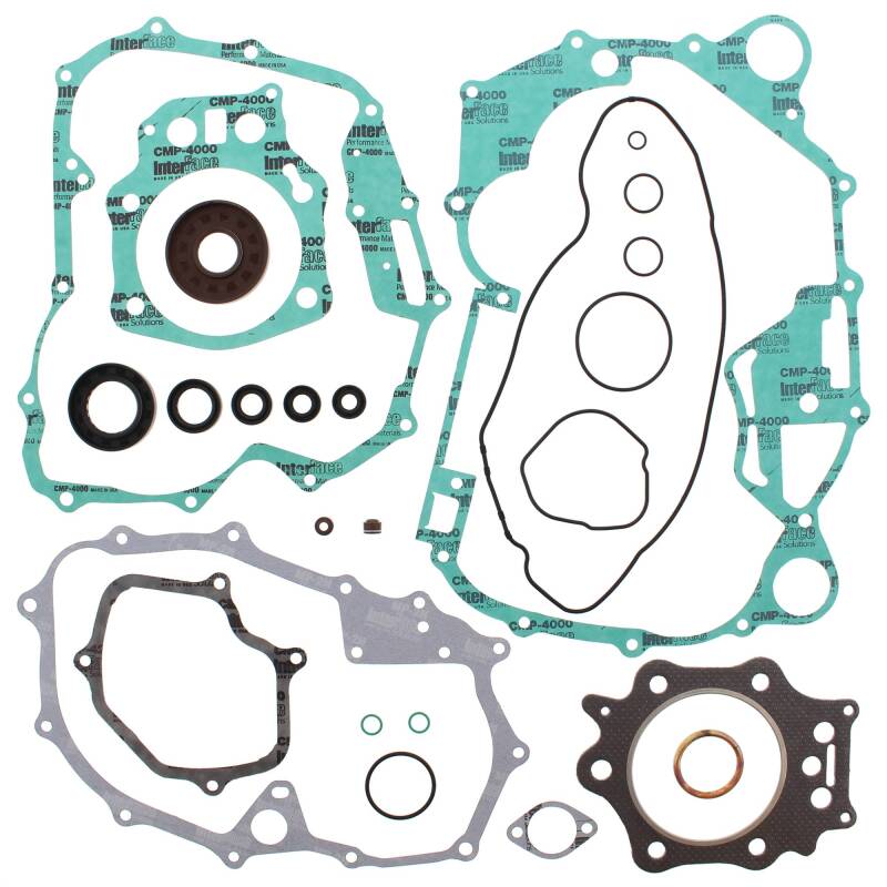 Honda TRX450ES Complete Gasket Kit - Vertex Pistons - w/ Oil Seals - `98-`01